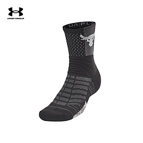 Vớ thể thao unisex Under Armour Project Rock Training Mid U Black Pitch