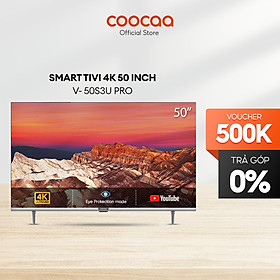 Hình ảnh Tivi 50 inch Giá Rẻ Nhất SMART TV 4K COOCAA 50 inch viền mỏng - Youtube - Model 50S3U Pro Games mode, Dolby audio, Youtube , Bảo Hành 2 Năm - Hàng Chính Hãng