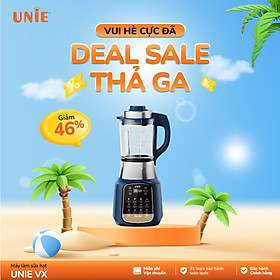 Mua Máy làm sữa hạt Unie VX  thiết kế độc đáo  lưỡi dao 8 cánh inox 304  cối thủy tinh 5 lớp bền bỉ 1.75L  14 chức năng cao cấp  công nghệ chống trào   động cơ 1800w siêu khỏe  siêu bền an toàn- hàng chính hãng