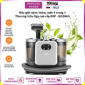 Máy giặt nệm, thảm, sofa bằng hơi nước nóng 4 trong 1 thương hiệu Nga cao cấp DSP KD2065 - Hàng nhập khẩu