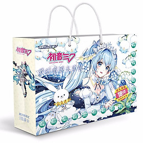 Hộp quà hình chữ nhật Hatsune Miku anime thiết kế độc đáo tặng ảnh Vcone