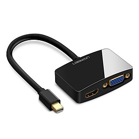 Bộ chuyển đổi có chipset mini DisplayPort sang VGA + HDMI Ugreen ( 10439) hàng chính hãng