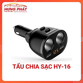 Bộ Chia Tẩu Sạc Ô Tô Đa Năng - Bộ Chia Sạc Chia 2 Cổng Tẩu 2 Cổng USB Cao