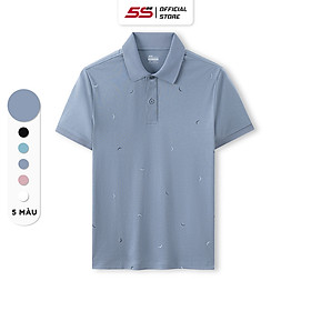 Áo Polo Nam Có Cổ 5S FASHION, Chất Micro Cotton Air, Thiết Kế In Tràn Họa Tiết Lịch Lãm (APC23088)