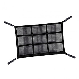 Car Ceiling Cargo Mesh Net Storage Pocket for Car with 4 Handles