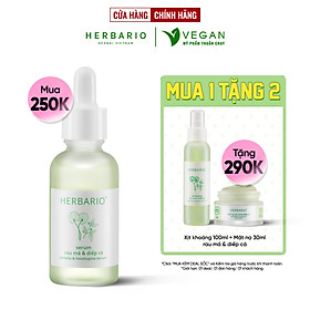 Serum rau má & diếp cá Herbario 30ml sạch mụn thuần chay