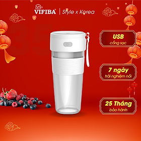 Mua Máy Xay Sinh Tố Mini Cầm Tay Hàng Chính Hãng VIFIBA  Dung tích 300ml nhỏ gọn dễ dàng mang đi