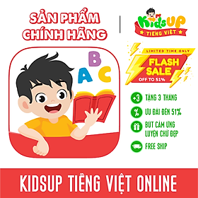 Hình ảnh KidsUP Tiếng Việt  - Gói 1 Năm Tặng 3 Tháng Học Miễn Phí