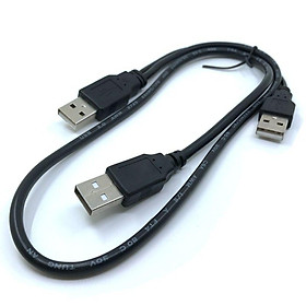 USB2.0 USB 2.0 Three a A Type 3A nam HDD Data Power Y Cáp cho ổ đĩa cứng di động HDD 70cm/0,7m Chiều dài: 70cm
