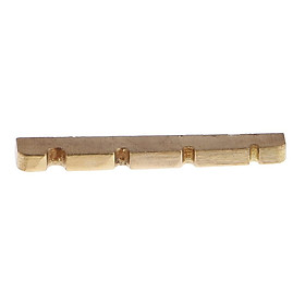 1Pc 42x3mm Bass Bridge Top Nut Slotted Brass for 4-String Electric Bass Accs