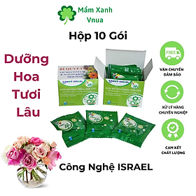 (Hộp 10 gói) Dưỡng Hoa Tươi Lâu Nhập Khẩu ISRAEL Long Life - Hoa Lâu Tàn, Không Thối Nước