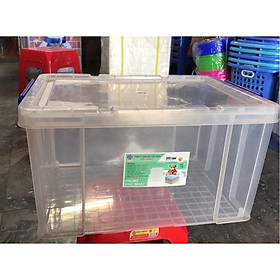 Mua Ship hỏa tốc 1h Thùng Nhựa Vuông Đựng Đồ Đa Năng Việt Nhật Trong Suốt 25L/ 35L/ 65L