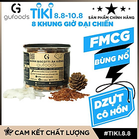 Bánh Biscotti ăn kiêng GUfoods (Vị dừa ngũ cốc) - Lành mạnh - bổ dưỡng - phù hợp eat clean
