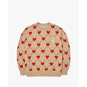MLB - Áo sweatshirt phom suông Heart Allover Overfit 3AMTH0124