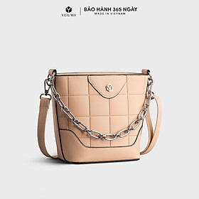 Túi Yuumy ( Thời trang nữ họa tiết hình vuông - Túi đeo chéo da Seasand YN193 )