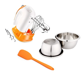 Mua Combo Âu Trộn Bột 24cm Máy Đánh Trứng Đánh Bột Đánh Kem Và Cây Vét Bột SIlicon 28cm