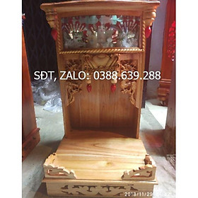 Mua Bàn Thờ Thần Tài Ông Địa 42-68cm gỗ Xoan