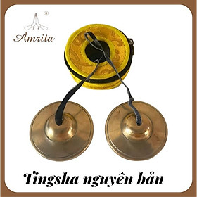 CHẬP CHENG ĐỒNG NEPAL CÚNG DƯỜNG ÂM THANH Vỏ Đựng Chập Cheng-Chũm Chọe - Chuông Đồng Tingsha Cymbals - Tingsha Amrita