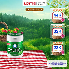 Kẹo Gum không đường Lotte Xylitol - Hương Lime Mint 130,5 g