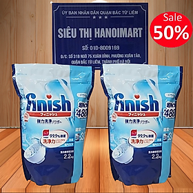 Bột rửa bát Finish 4.5kg / hộp tặng túi zip 3 kẹo Senjaku Nhật Bản