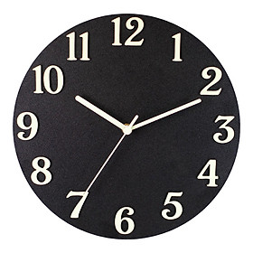 12 inch Luminous Wall Clock Hanging Clock for Living Room Office