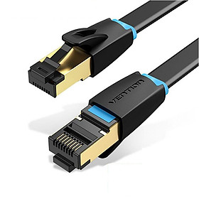 Dây cáp mạng dẹt Ethernet/RJ45/LAN Vention Cat 8 FTP đúc sẵn 2 đầu, dài 1m đến 5m - Hàng chính hãng