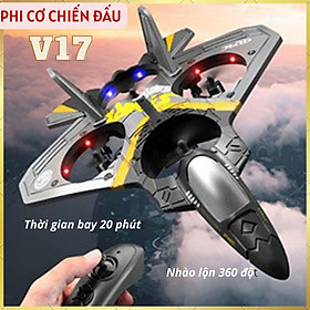 Hình ảnh Máy bay điều khiển từ xa V17 Pro, máy bay điều khiển 4D-V17 Bằng Xốp Siêu Bền, 4 Động Cơ Bay Nhào Lộn, Bay Quay Vòng Tròn Nhào Lộn 360 độ - Hàng Chính Hãng