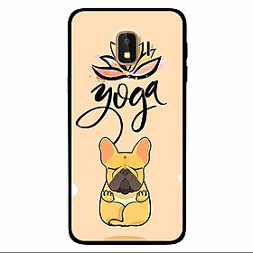 Ốp lưng in cho Samsung J4 2018 Mẫu Cún Yoga