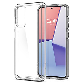 Ốp Galaxy Note 20 Spigen Crystal Hybrid Chất liêu nhựa TPU trong suốt, lưng cứng, không ngả màu - hàng chính hãng