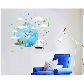 Đông hồ decal thuyển buồm DH08