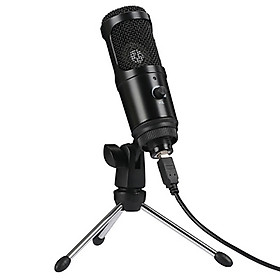 Microphone Capacitor USB Microphone for Computer Game Live Broadcasting Voice Recording