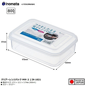 Hộp đựng thực phẩm Inomata MW-2 (0.8L) - Made in Japan