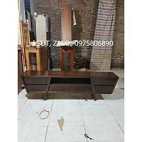 Kệ tivi gỗ sồi chữ V