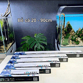 Đèn LED máng bể cá 20-90cm XML Ánh Sáng Trắng cao cấp