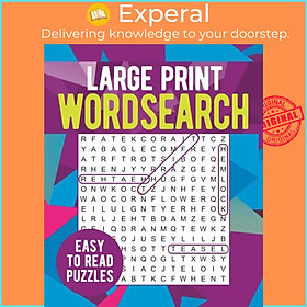 Sách - Large Print Wordsearch - Easy to Read Puzzles by Eric Saunders (UK edition, paperback)