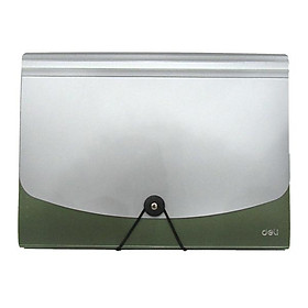 Cặp Tài Liệu Nút Bóng - Deli 5558 - Xanh Lá