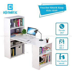 Mua Bàn học tập  làm việc liền giá sách lớn không tủ lưu trữ sách vở  tài liệu đa năng