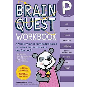 Sách brain quest workbook pre-k phát triển tư duy iq cho bé ( 4 - 5 tuổi )