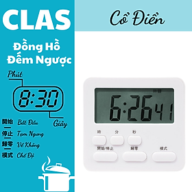 Mua Đồng hồ đếm ngược  đồng hồ để bàn  hoạ tiết hình động  - Đếm giờ chuẩn xác - Mẫu classic