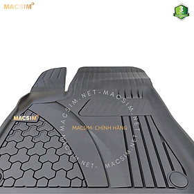Thảm lót sàn ô tô nhựa TPE Silicon Audi Q8 2018+ Black Nhãn hiệu Macsim