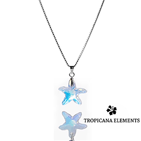 Dây Chuyền Tropicana Phối Charm Swarovski Pha Lê Sao Biển 2 Màu