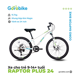 Xe Đạp Thể Thao Trẻ Em Raptor Plus 24 - Bánh 24 inch (cho trẻ 9-14 Tuổi/ Cao 140-160Cm)