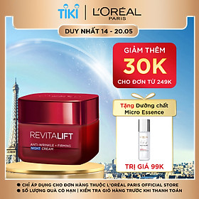 Kem Dưỡng Đêm Săn Chắc Da Và Giảm Nếp Nhăn L'Oreal Revitalift - 50ml