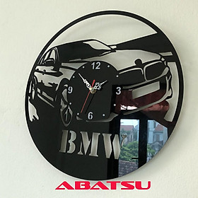 Đồng hồ treo tường kim trôi phong cách oto hiện đại Abatsu