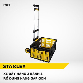 XE ĐẨY HÀNG 2 BÁNH VÀ RỔ ĐỰNG HÀNG GẤP GỌN STANLEY FT509- HÀNG CHÍNH HÃNG