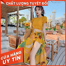 Bộ đồ bơi 3 chi tiết hàng cao cấp, thời trang đi biển sang chảnh