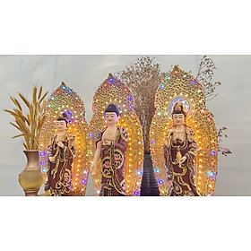 Mua Bộ 03 tượng Tây Phương Tam Thánh 45cm