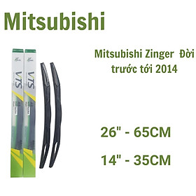 Cần gạt mưa ô tô thanh 3 khúc A9 dành cho xe Mitsubishi: Jolie, Mirage, Pajero và các xe khác của hãng Mitsubishi - Hàng nhập khẩu