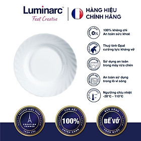 Mua Bộ 6 Đĩa Thuỷ Tinh Luminarc Trianon Trắng 16cm - LUTRN3653