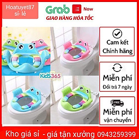 Mua Bệ thu nhỏ bồn cầu hình ếch có tay cầm cho bé